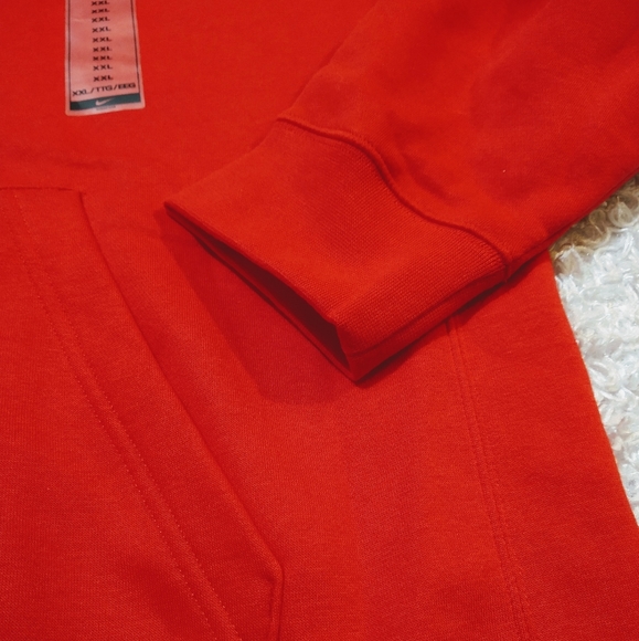 Nike Hoodie Sweatshirt Red and White Men's 2XL NWT - Picture 4 of 6